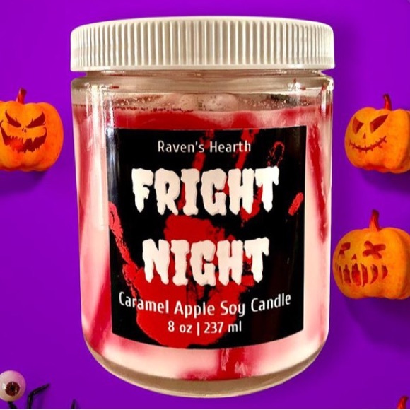Fright Night Soy Candle 🔪 Caramel Apple Scent - Picture 5 of 5